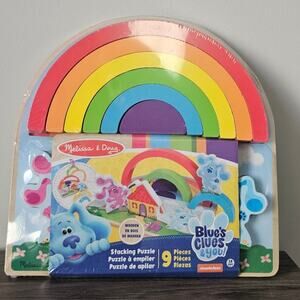 Melissa & Doug 9 Piece Blue's Clues Stacking Rainbow Puzzle NWT
